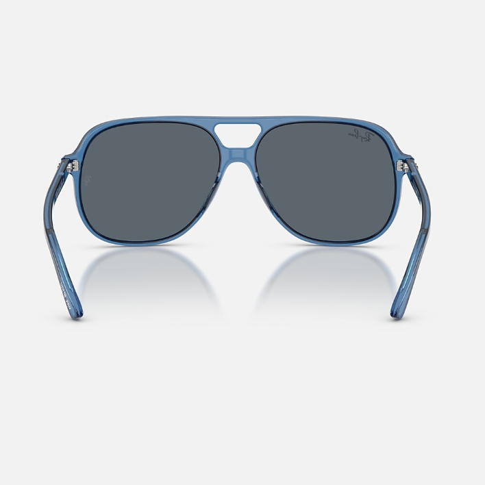 Ray Ban Women Square Frame Polished Blue Sunglasses
