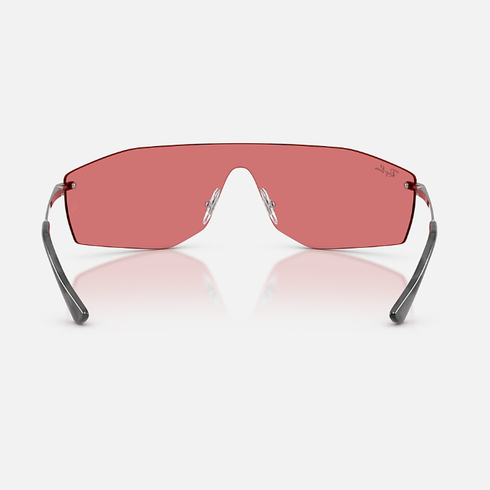 Ray Ban Women Irregular Frame Polished Gunmetal Sunglasses
