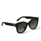 Louis Vuitton Women Round Frame Ebony Sunglasses