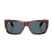 Ray Ban Women Square Frame Deep Umber Sunglasses