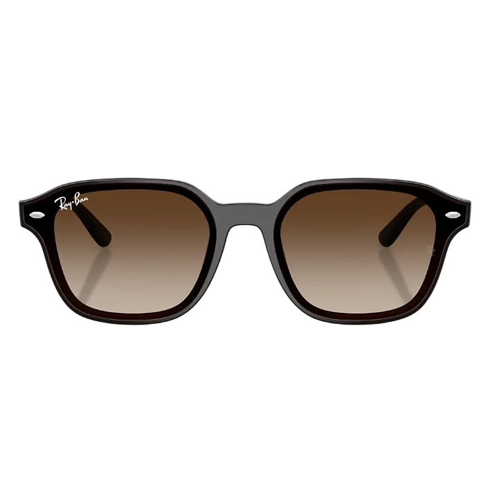 Ray Ban Women Square Frame Dark Brown Sunglasses