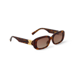 Louis Vuitton Women Oval  Frame Dark Tortoise Sunglasses