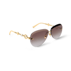 Louis Vuitton Women Pilot Frame Royal Gold Sunglasses