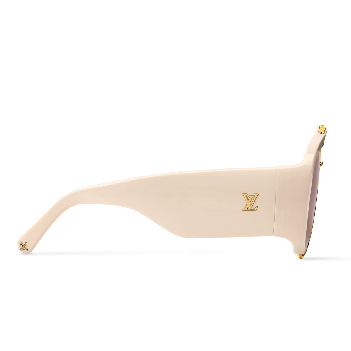 Louis Vuitton Women Pilot Frame Cream Sunglasses