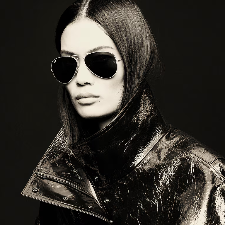 Ray Ban Men Pilot Frame Autumn Gold Sunglasses