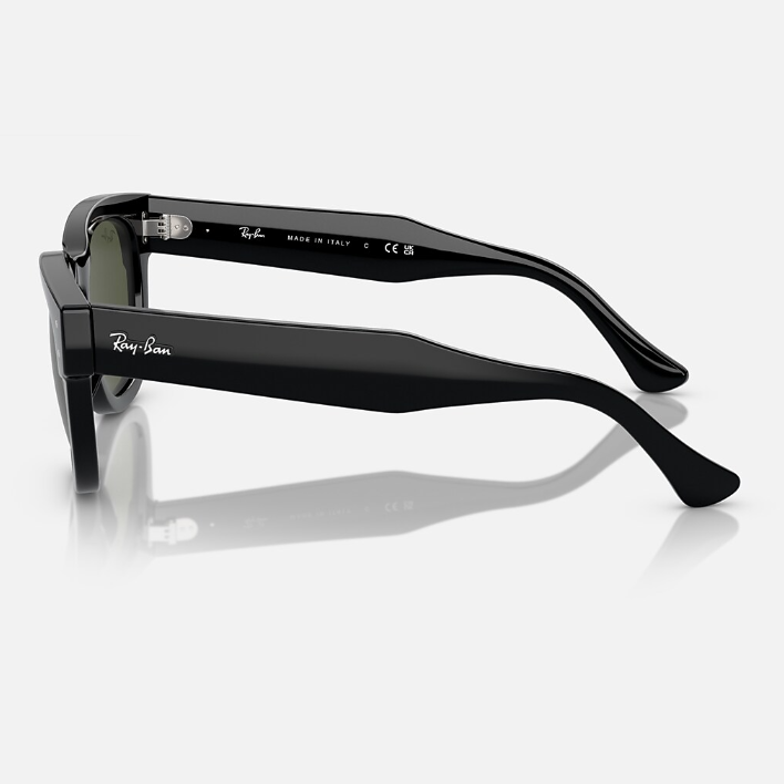 Ray Ban Women Square Frame Soot Black Sunglasses