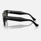 Ray Ban Women Square Frame Soot Black Sunglasses