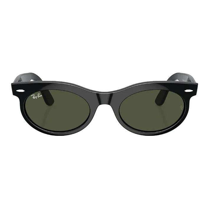 Ray Ban Women Oval Frame Tar Black Sunglasses