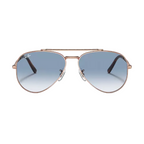 Ray Ban Men Pilot Frame Polished Rose Gold Sunglasses