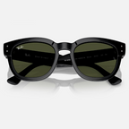 Ray Ban Women Square Frame Soot Black Sunglasses