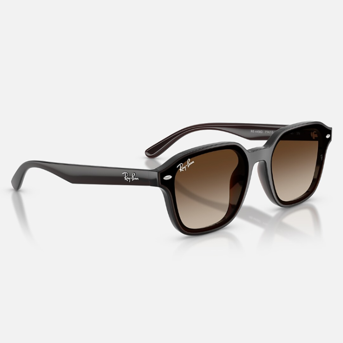 Ray Ban Women Square Frame Dark Brown Sunglasses