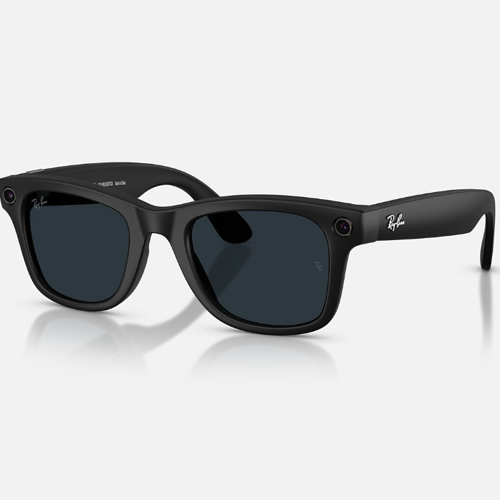 Ray Ban Women Square Frame Matte Black Sunglasses