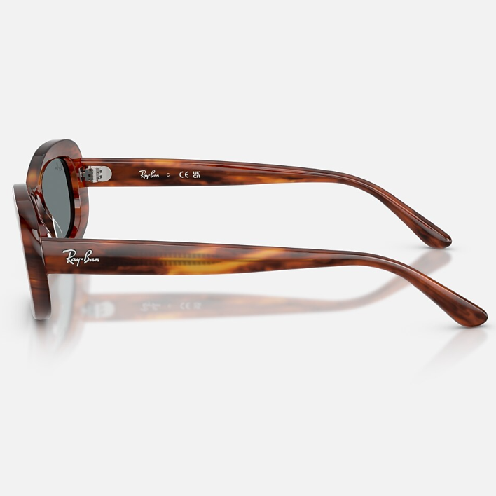 Ray Ban Women Oval Frame Brown Sunglasses