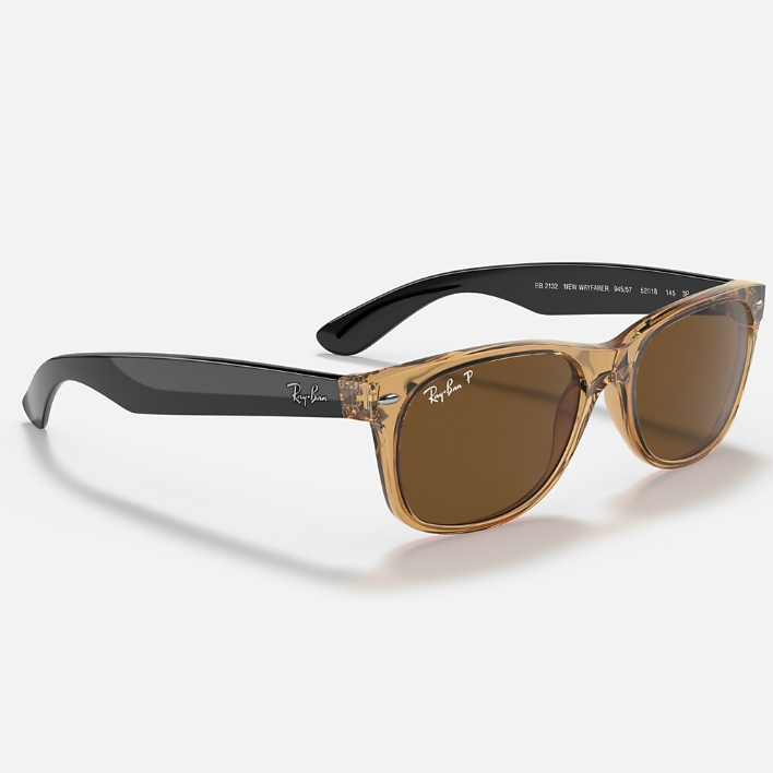 Ray Ban Women Square Frame Polished Honey Sunglasses