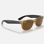 Ray Ban Women Square Frame Polished Honey Sunglasses