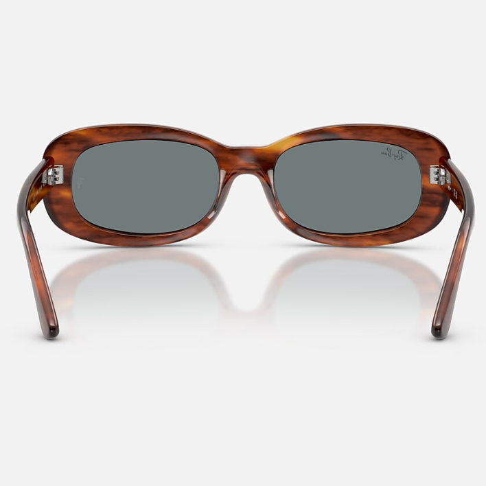 Ray Ban Women Oval Frame Brown Sunglasses