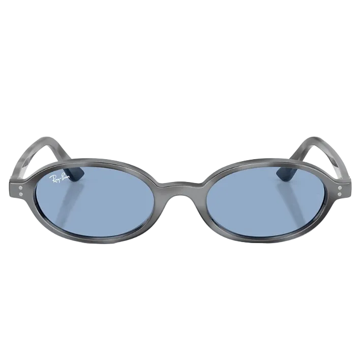 Ray Ban Women Oval Frame Grey Sunglasses