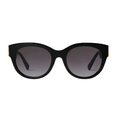 Louis Vuitton Women Round Frame Jet Black Sunglasses