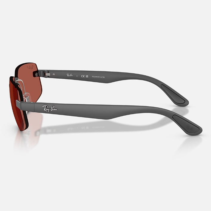 Ray Ban Women Irregular Frame Matte Sand Grey Sunglasses