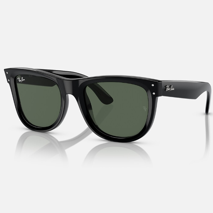 Ray Ban Women Square Frame Raven Black Sunglasses