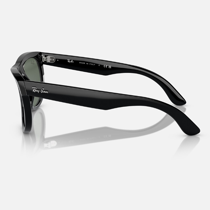 Ray Ban Women Square Frame Raven Black Sunglasses