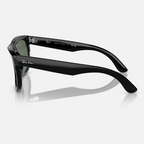 Ray Ban Men Square Frame Washed Black Sunglasses