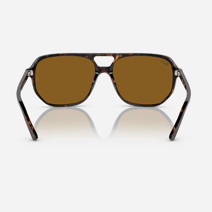 Ray Ban Women Irregular Frame Dark Chocolate Sunglasses