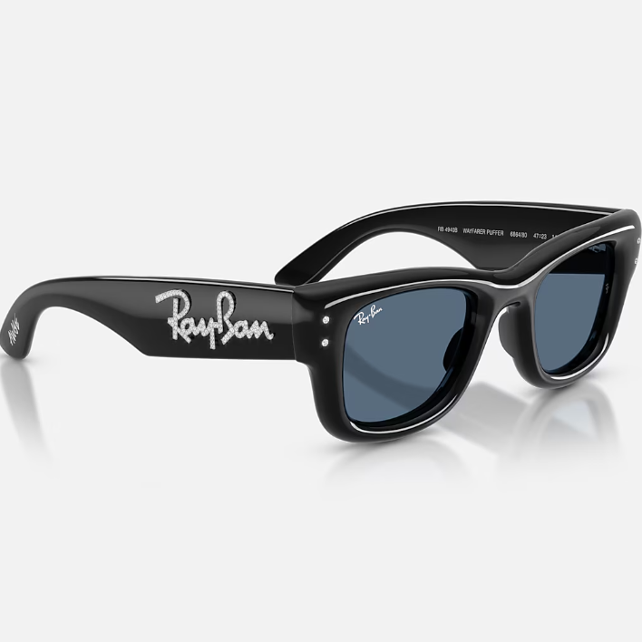 Ray Ban Women Square Frame Matt Black Sunglasses