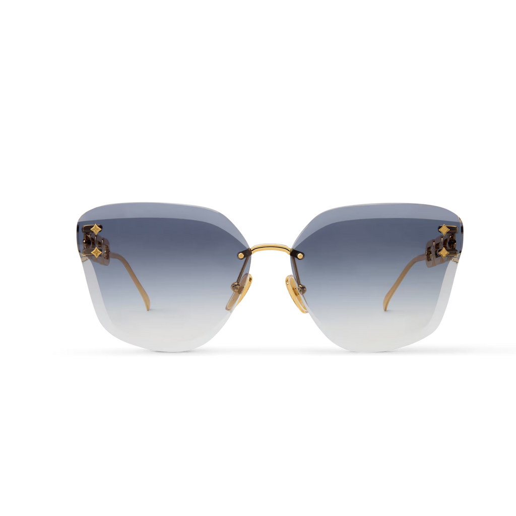Louis Vuitton Women Cat Eye Frame Rich Gold Sunglasses