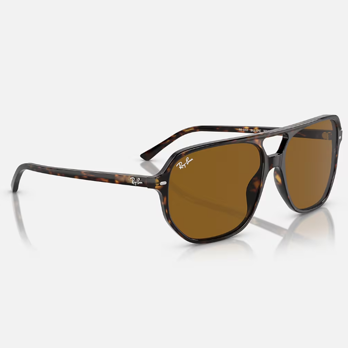 Ray Ban Women Irregular Frame Dark Chocolate Sunglasses