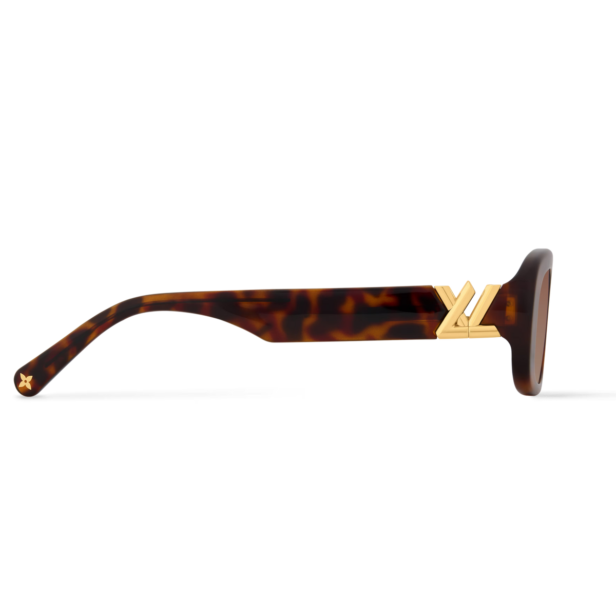 Louis Vuitton Women Oval  Frame Dark Tortoise Sunglasses