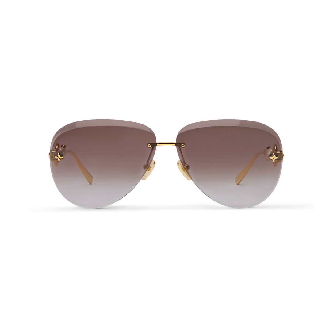 Louis Vuitton Women Pilot Frame Royal Gold Sunglasses