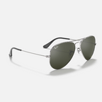 Ray Ban Men Pilot Frame Steel Silver Sunglasses