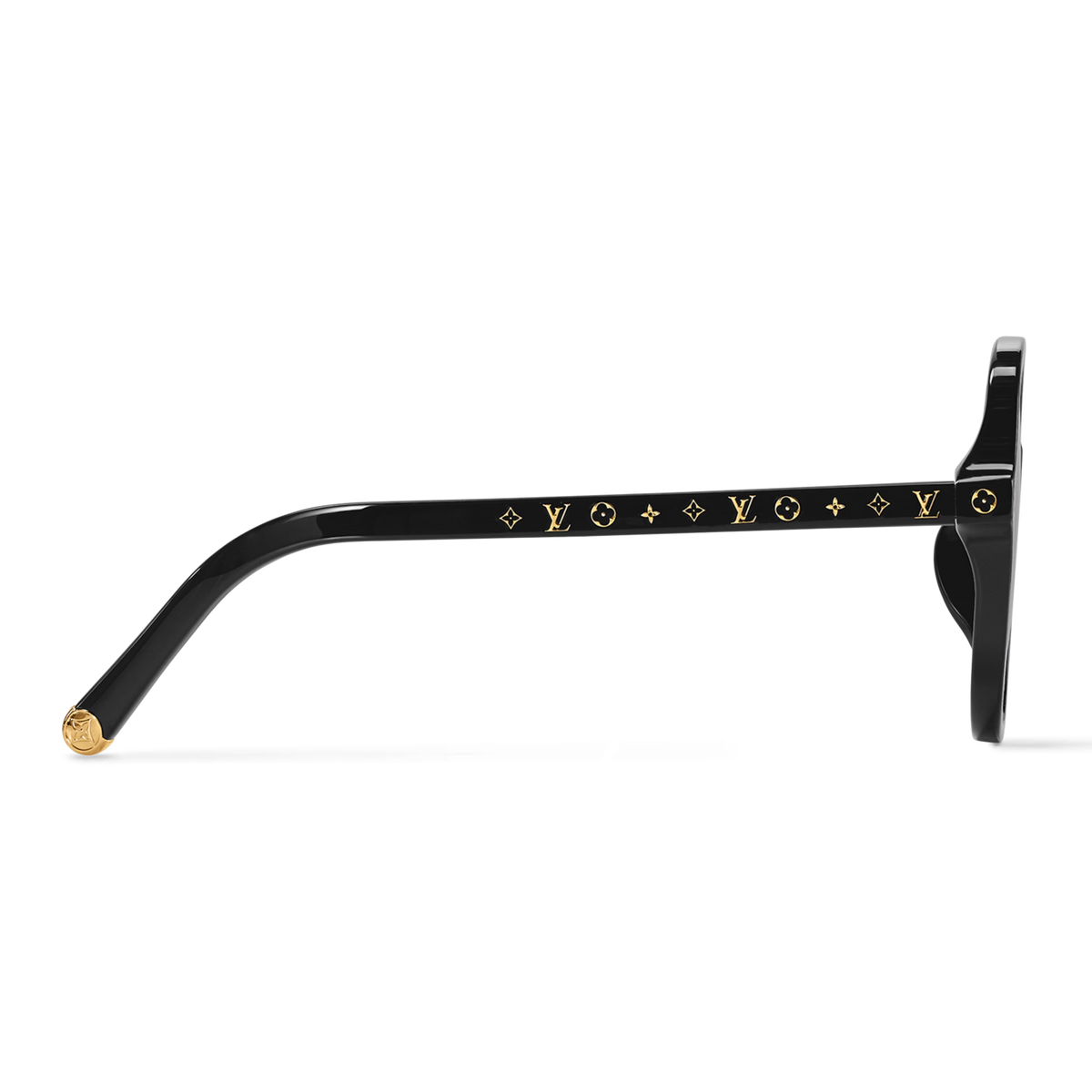 Louis Vuitton Women Square Frame Slate Black Sunglasses