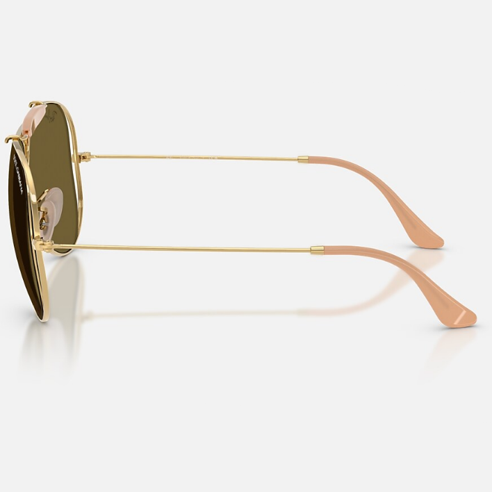 Ray Ban Men Pilot Frame Vintage Gold Sunglasses