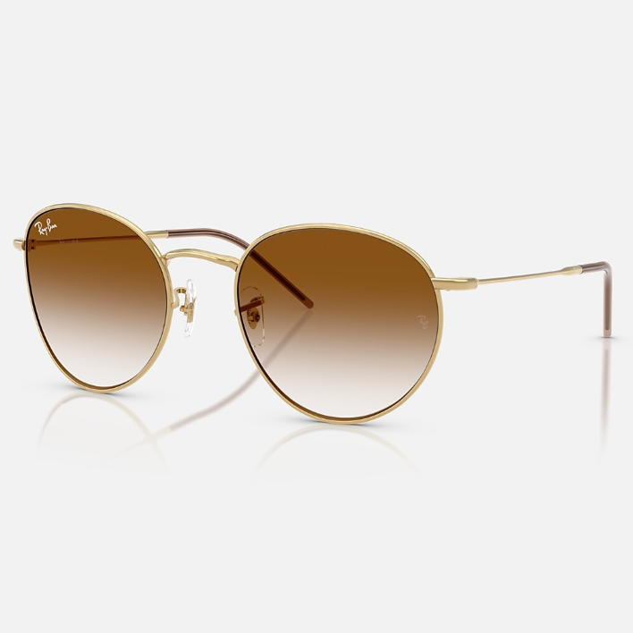 Ray Ban Women Phantos Frame Biscuit Gold Sunglasses