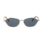 Prada Women Irregular Frame  Pale Gold Sunglasses