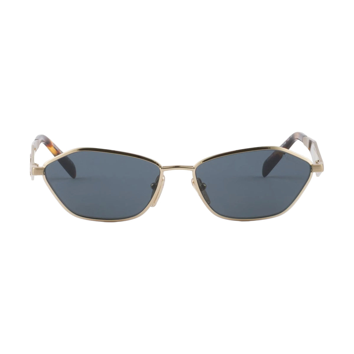Prada Women Irregular Frame  Pale Gold Sunglasses