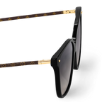 Louis Vuitton Women Square Frame Pitch Black Sunglasses