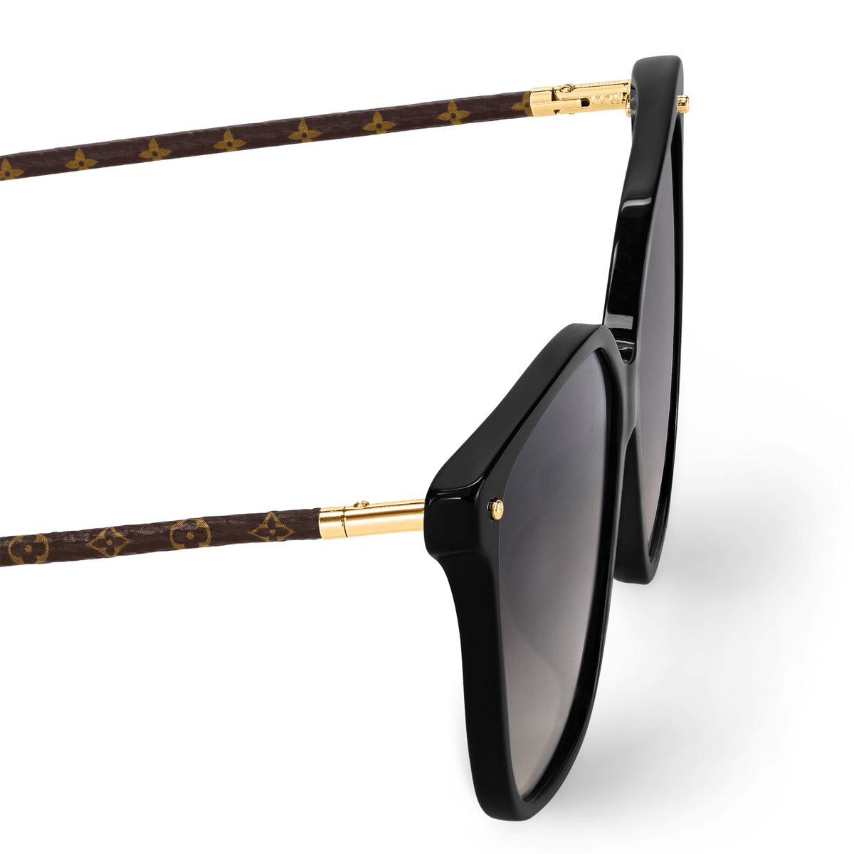 Louis Vuitton Women Square Frame Pitch Black Sunglasses
