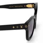 Louis Vuitton Women Square Frame Ash Black Sunglasses