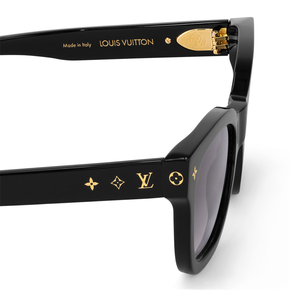 Louis Vuitton Women Square Frame Ash Black Sunglasses