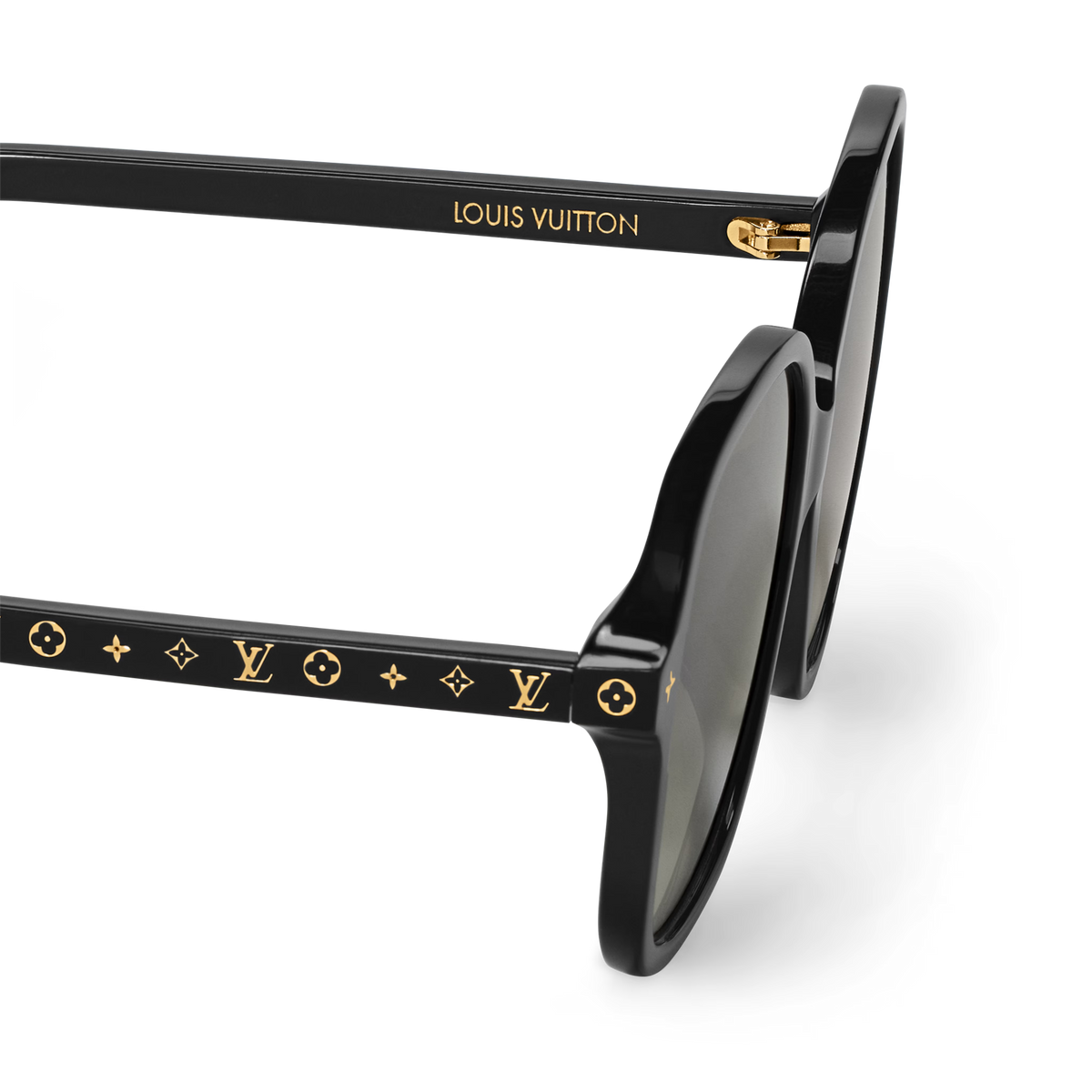 Louis Vuitton Women Square Frame Slate Black Sunglasses