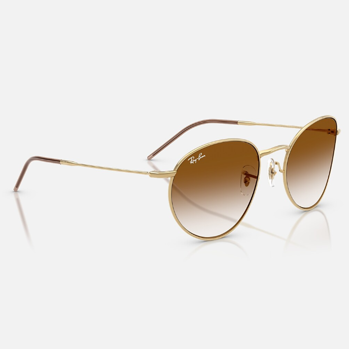 Ray Ban Women Phantos Frame Biscuit Gold Sunglasses