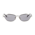 Prada Women Irregular Frame Silver Sunglasses