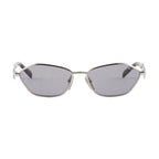 Prada Women Irregular Frame Silver Sunglasses