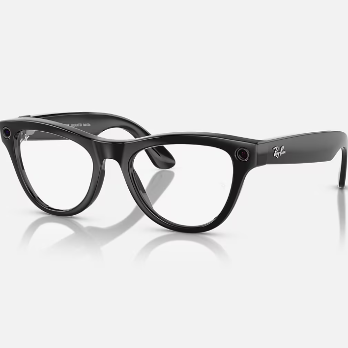 Ray Ban Women Cat Eye Frame Ink Black Sunglasses