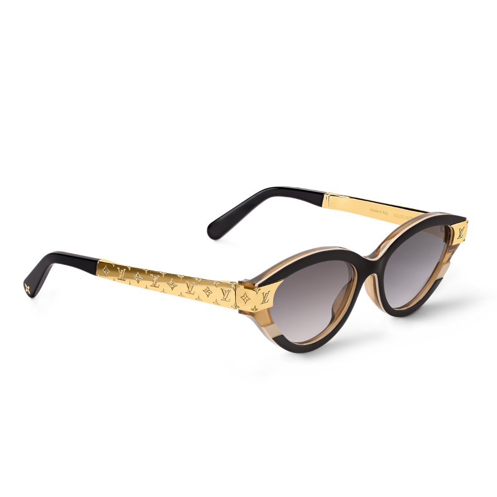 Louis Vuitton Women Cat-Eye Frame Coil black Sunglasses