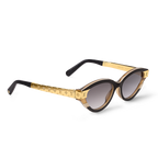 Louis Vuitton Women Cat-Eye Frame Coil black Sunglasses