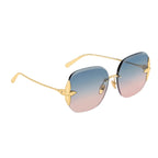 Louis Vuitton Women Square Frame Royal Gold Sunglasses